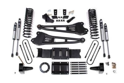 BDS 6 Inch Lift Kit w/Radius Arm and Fox Shocks for Ram 3500 w/8 Bolt Indexing Ring and w/o Overload (19-24) 4WD Diesel (1684FS)