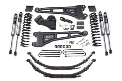 BDS 6 Inch Lift Kit w/Radius Arm and NX2 Shocks for Ford F250/F350 Super Duty w/Factory 2" Rear Block (11-16) 4WD Diesel (1592H)