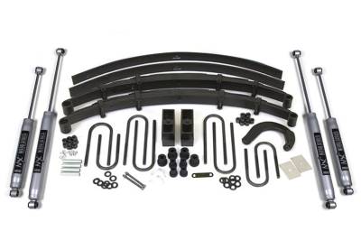BDS 6 Inch Lift Kit w/Fox Shocks and 4" Rear Block w/Add-A-Leaf for Chevy/GMC 3/4 Ton Truck/Suburban (73-76) 4WD (116FS)