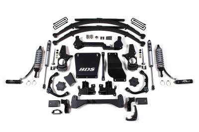 BDS 6.5 Inch Lift Kit FOX 2.5 Coil-Over Conversion and Leaf Springs for Chevy Silverado or GMC Sierra 2500HD/3500HD (01-10) Diesel (739FDSC)