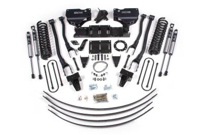 BDS 8 Inch Lift Kit w/ 4-Link and Fox Shocks for Ram 3500 w/8 Bolt Indexing Ring w/Overloads (19-24) 4WD Diesel (1731FS)