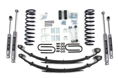 BDS 3 Inch Lift Kit w/NX2 Shocks and Leaf Springs for Jeep Cherokee XJ w/Chrysler 8.25 Rear Axle (84-01) (432H)