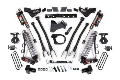 BDS 7 Inch Lift Kit w/ 4-Link FOX 2.5 Performance Elite Coilover Conversion Ford F250/F350 Super Duty (23-26) 4WD Diesel (2252PES)