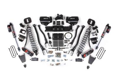 BDS 4 Inch Lift Kit w/ 4-Link FOX 2.5 Coil-Over Conversion - Performance Elite Ram 3500 (19-24) 4WD Diesel (1673PES)